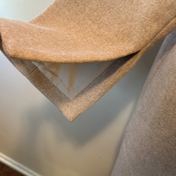 Oak + Fort Tan Beige Taupe Wool Blend Coat - Picture 4 of 10